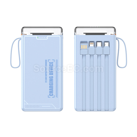 Customization Comes with 4-wire Power Bank Promotional Products