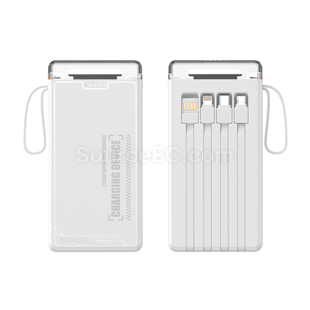 Customization Comes with 4-wire Power Bank Promotional Products