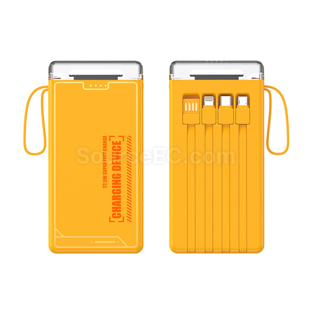 Customization Comes with 4-wire Power Bank Promotional Products