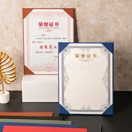 Customization PU Certificate Frame Promotional Products