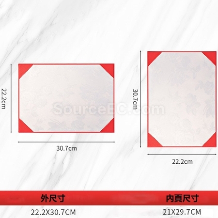 Customization PU Certificate Frame Promotional Products
