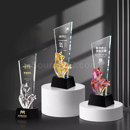 Customization Gradient Crystal Trophy Promotional Products