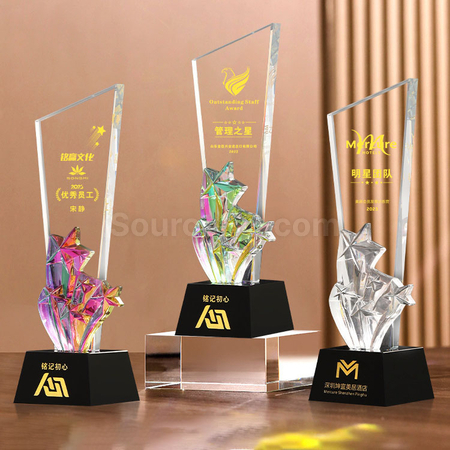 Customization Gradient Crystal Trophy Promotional Products