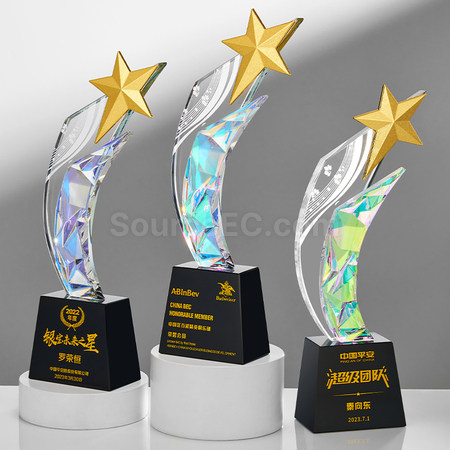 Customization Gradient Crystal Trophy Promotional Products