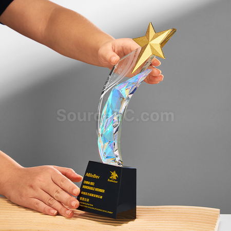 Customization Gradient Crystal Trophy Promotional Products