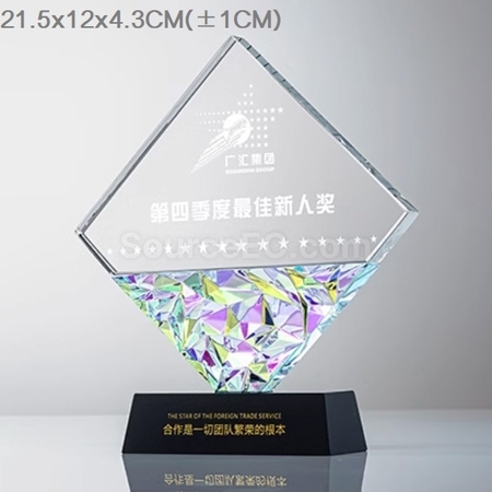 Customization Gradient Crystal Trophy Promotional Products