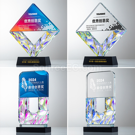Customization Gradient Crystal Trophy Promotional Products
