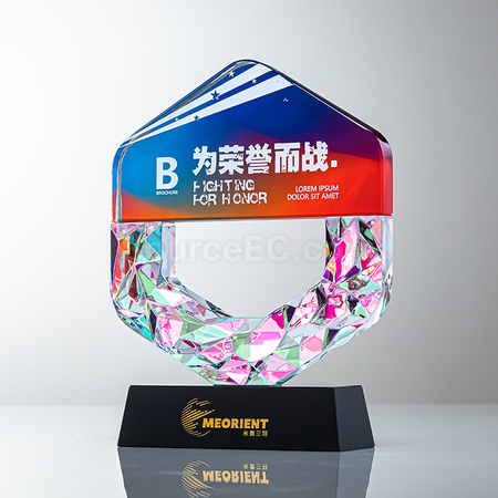 Customization Gradient Crystal Trophy Promotional Products