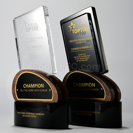 Customization Wooden Crystal Trophy Promotional Products