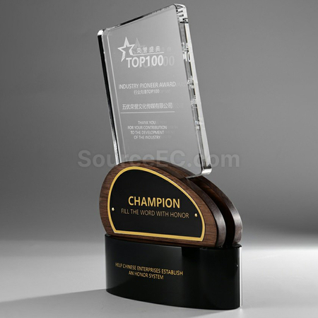 Customization Wooden Crystal Trophy Promotional Products
