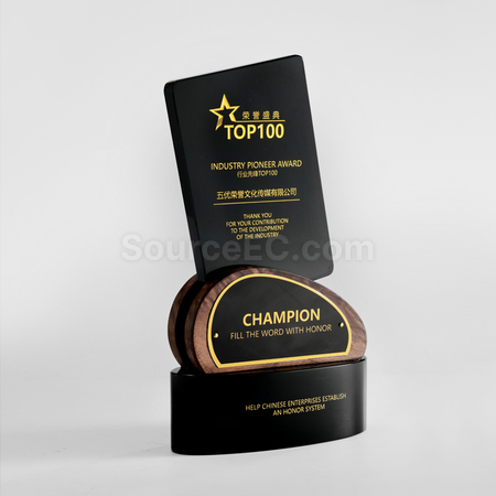 Customization Wooden Crystal Trophy Promotional Products