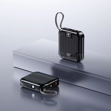 Customization 10000mAh Power Bank with Charge Cable Promotional Products