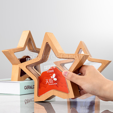 Customization Wooden Acrylic Trophy Promotional Products