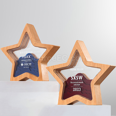 Customization Wooden Acrylic Trophy Promotional Products