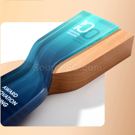 Customization Wood Crystal Trophy Promotional Products