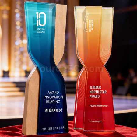 Customization Wood Crystal Trophy Promotional Products