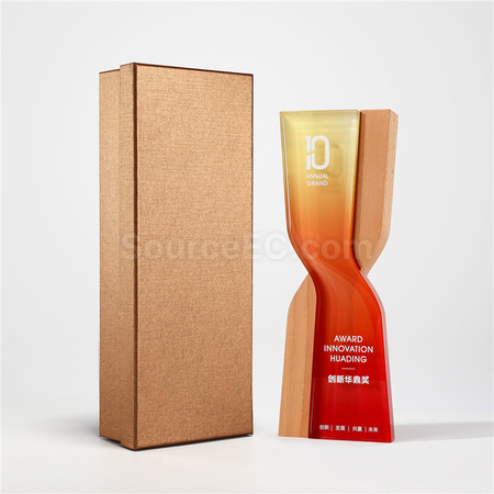 Customization Wood Crystal Trophy Promotional Products