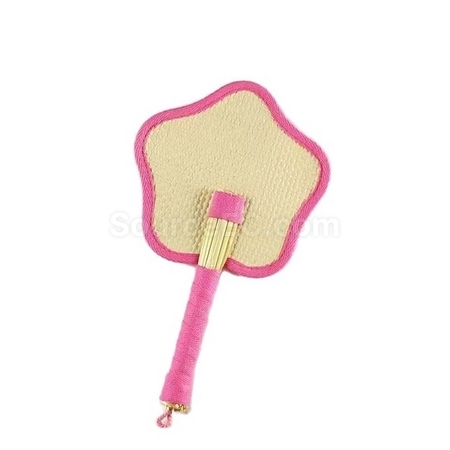 Customization Eco-friendly Woven Bulrush Fan Promotional Products