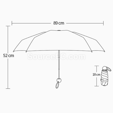 Customization Five Folding Umbrella Promotional Products