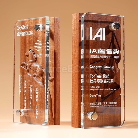 Customization Wood Crystal Trophy Promotional Products