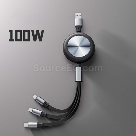 3 in 1 Retractable Charging Cable