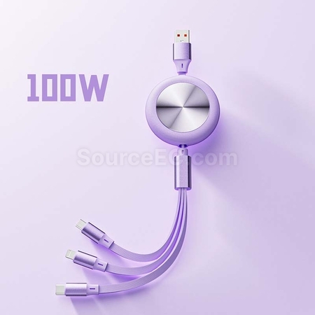 Customization 3 in 1 Retractable Charging Cable Promotional Products