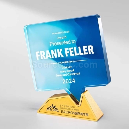 Customization Crystal & Metal Trophy Promotional Products