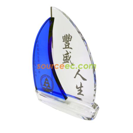Customization Blue Crystal Trophy Promotional Products