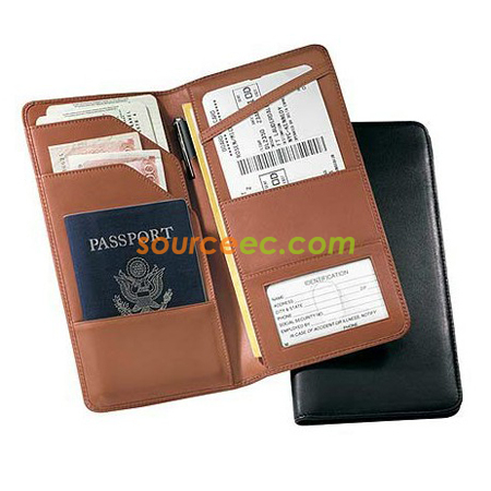 Customization Travel Passport Leather Wallet Promotional Products