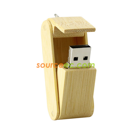 Customization Environmental Friendly Wooden Folding USB Flash Disk   Promotional Products