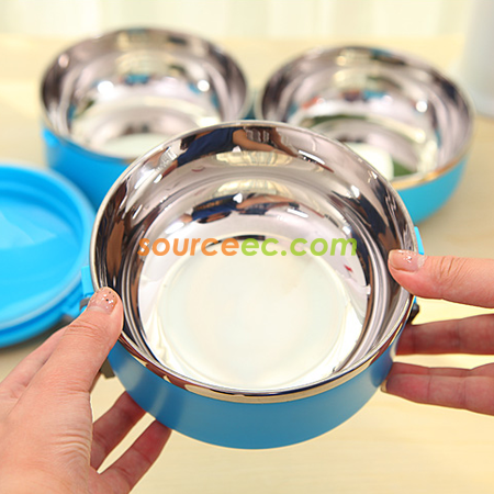 Customization Two-layer Stainless Steel Insulation  Lunch Box Promotional Products
