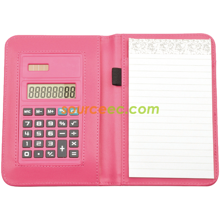 Customization Wallet Memo Pad With Calculator Promotional Products