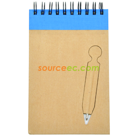 Customization Recycled Notebook With Ball Pen Promotional Products