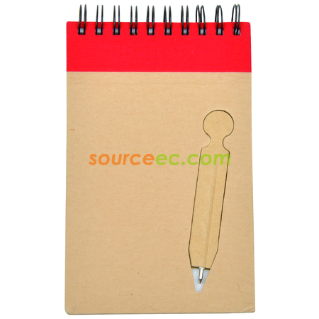 Customization Recycled Notebook With Ball Pen Promotional Products