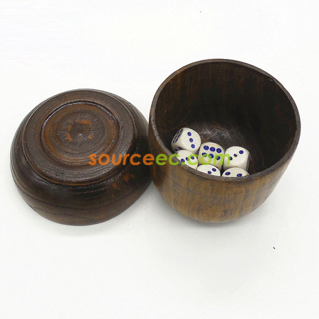 Customization Wooden Dice Cup Gift Promotional Products