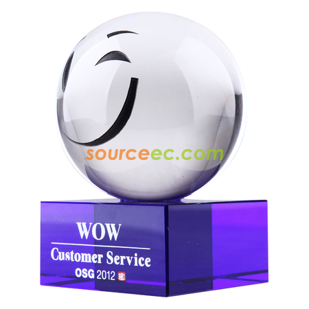Customization Smile Crystal Blocks Promotional Products