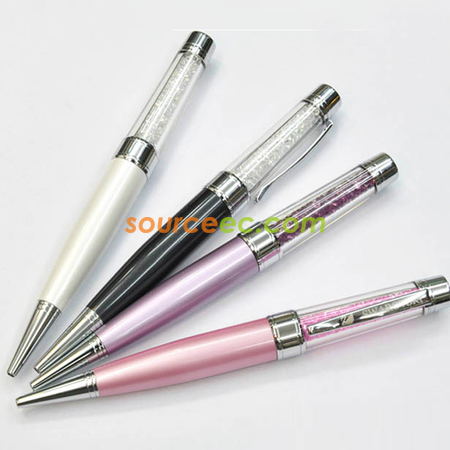 Customization Crystal  USB Pen With Stylus Promotional Products