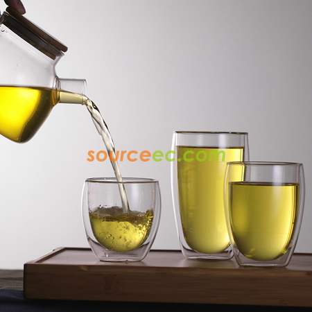 Customization Double Glass Cup Promotional Products
