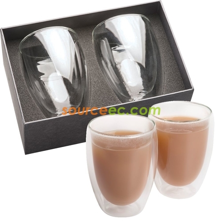 Customization Double Glass Cup Promotional Products