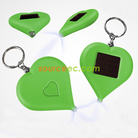 Customization Solar Flashlight Keychain Promotional Products