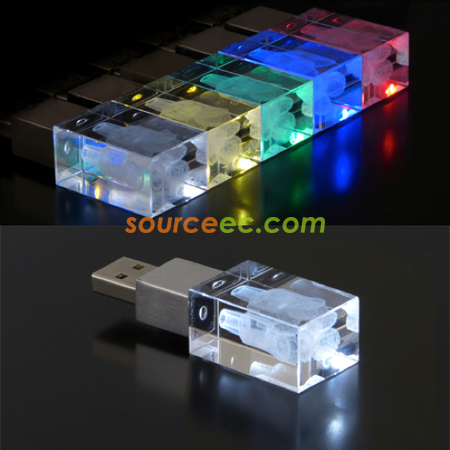 Customization Crystal USB Flash Memory Promotional Products