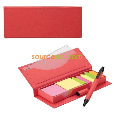 Customization Green Notes With Pen Box Promotional Products