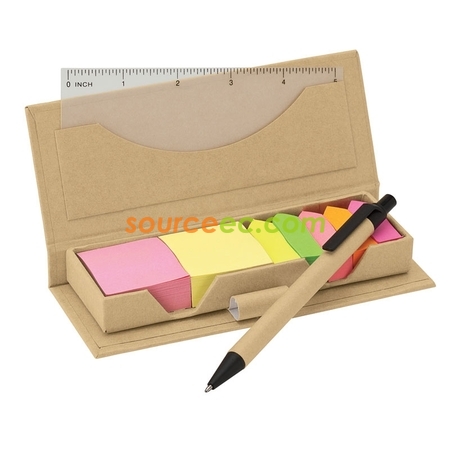 Customization Green Notes With Pen Box Promotional Products