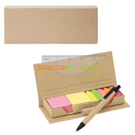 Customization Green Notes With Pen Box Promotional Products