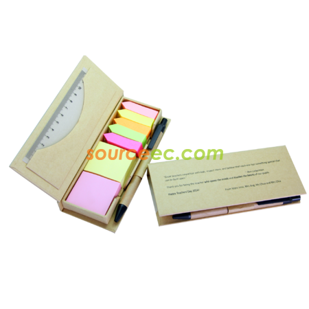 Green Notes With Pen Box