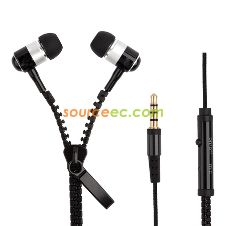 Customization Zipper Earphone Promotional Products
