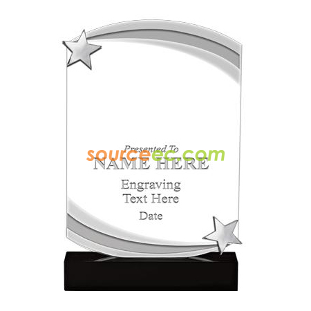 Customization Black Label Crystal Awards Promotional Products