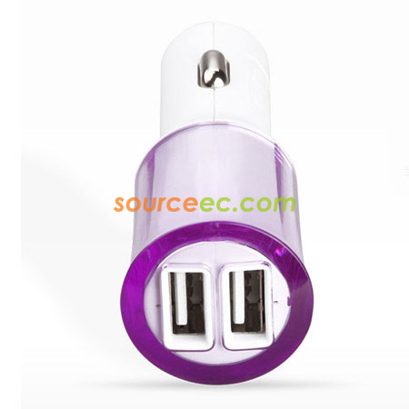 Customization 2.1A Double-port Car Charger Promotional Products