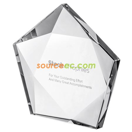 Customization Lucky Star Crystal Trophy Promotional Products