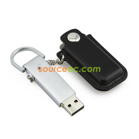 Customization PU Leather USB Thumb Drive 4GB Promotional Products